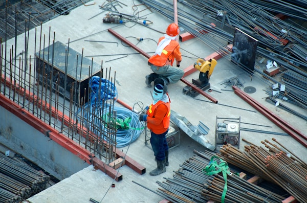 Contractor on job site