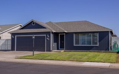 Single storey house under blue sky