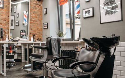 Interior of a barber shop
