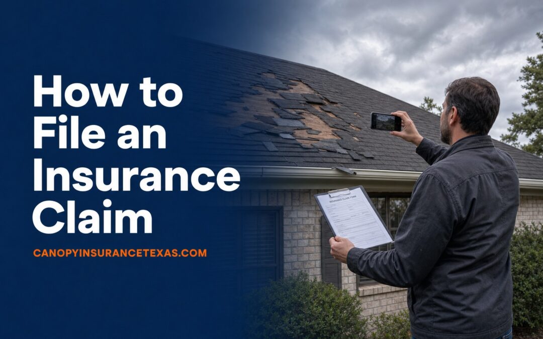 How to File an Insurance Claim in Texas