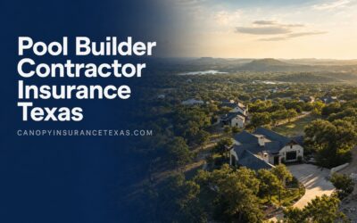 Pool Builder Contractor Insurance in Texas