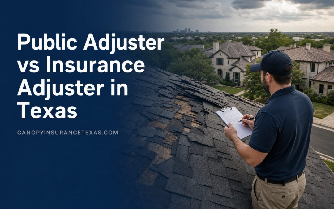 Public Adjuster vs Insurance Adjuster in Texas